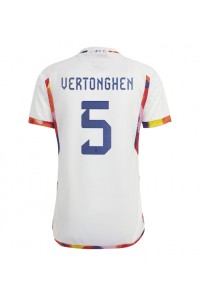 Fotbalové Dres Belgie Jan Vertonghen #5 Venkovní Oblečení MS 2022 Krátký Rukáv